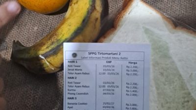 Bau Korupsi Makan Bergizi Gratis Balita di SPPG Tirtomartani 2 Kalasan Tercium: Roti Tawar Rp2.200 Per Potong, Pisang Cavendish Palsu Rp2.000 per Buah!